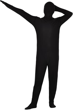 Tongcloud Unisex Spandex Adult Body Suit Cosplay Full Body Disappearing Man Body Suit for Halloween Costume Party Gift