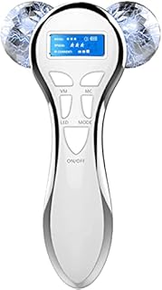 4D Microcurrent Face Massager Roller,Electric Rechargeable Face Lift Roller Arms Legs Massager for Anti Aging Wrinkles Facial Massage