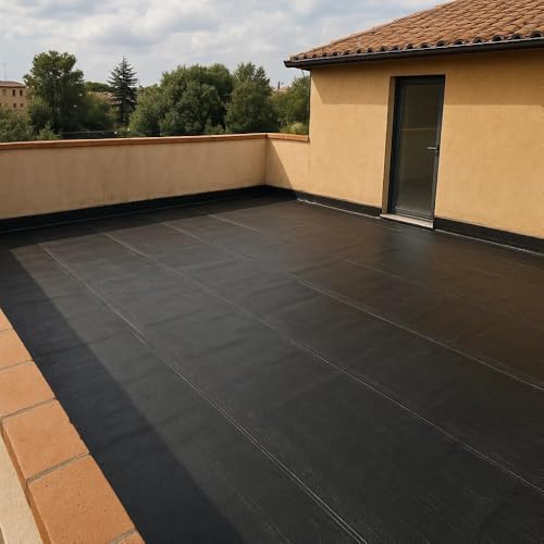 Fortunato Membrana Bituminosa Impermeabilizzazione Casasciutta (-5°C) Tetti Terrazze Coperture Cannello Rotolo 1 X 10 M (3 Kg/M²) - 4