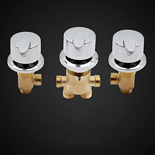 Bañera dividida o bañera divisor de latón con una batidora fría de agua caliente para la cubierta de ducha a mano montada LWX