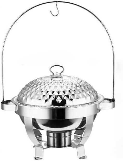 Stainless Steel Chafing Dish Buffet Set - Food Warmer with Hanging Frame for Weddings, Parties, Banquets & Holiday Catering - Elegant Serving Solution