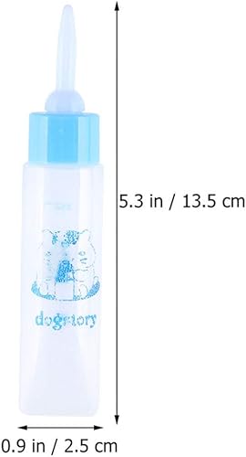 Miniatura 7 de Yardwe Alimentador de ardillas, 2 unidades, botella de enfermería para hámster, pequeño, cachorro, ardilla, gatitos, alimentador de leche para
