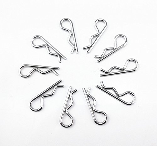 Yueton 50Pcs Rc Car Parts Truck Buggy Vehicles Shell Replacement 1/8 1/10 Scale Bent Body Clips #TOP2
