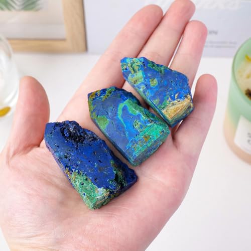 Pierre à pointe d'azurite naturelle de 4,6 cm pour collection