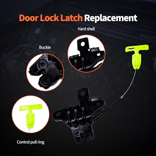 Image of HiSport 937930 Rear Trunk Door Latch - Compatible with Ford Fusion 2013-2019 Mustang 2015-2019 Lincoln MKZ 2013-2019 4-Pin - Replace FR3Z5443200A