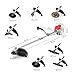 GREENCUT GGT650X-8 - Desbrozadora de gasolina de 65cc, con 8 Accesorios intercambiables,...