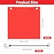 Rote Warnflagge 30x30cm, 2 Stück Rote Fahne überlänge, Warnflaggen mit Gummiseil Kupferschnallen Flagge für Auto Wohnwagen Anhänger Fahrradträger