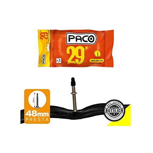 Câmaras De Ar Paco Aro 29 Com Válvula Presta 48mm 1.95-2.125