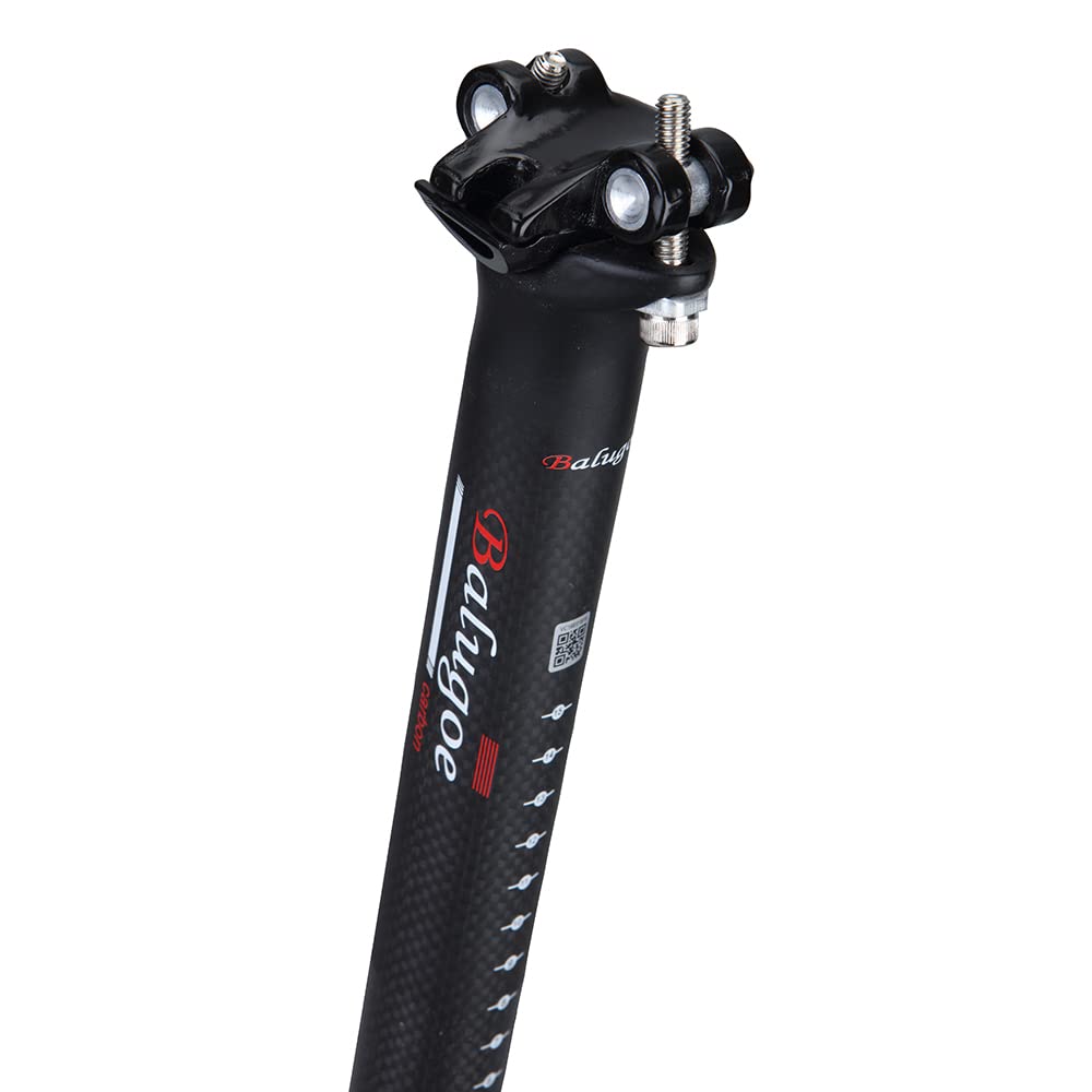 Fahrradsattelstütze 3K Vollcarbonfaser Fahrradsattelstütze Carbon Fahrradsattelstützen MTB Fahrradteile 27,2/30,8/31,6 * 350mm400mm Fahrradsattelstütze (30,8-400mm)