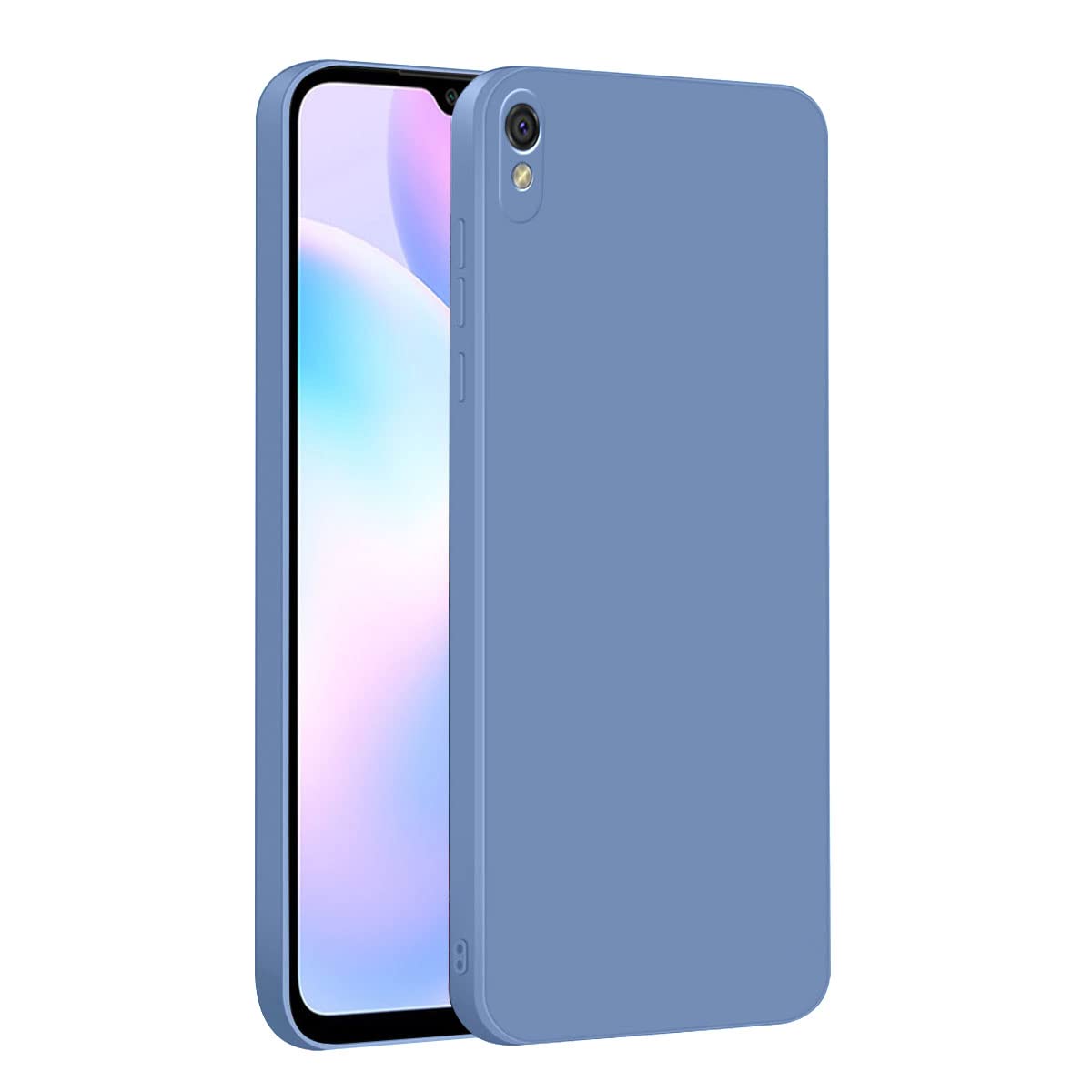 Redmi 9A Silicone Case - Blue -1