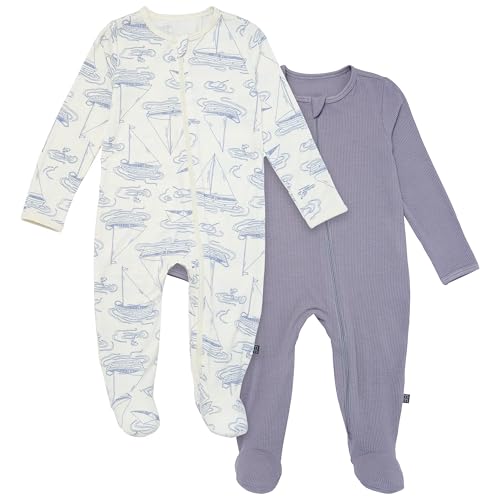 Image of Modern Moments by Gerber unisex-baby Viscose 2-pack Sleep 'N Play With Mitten Cuffs