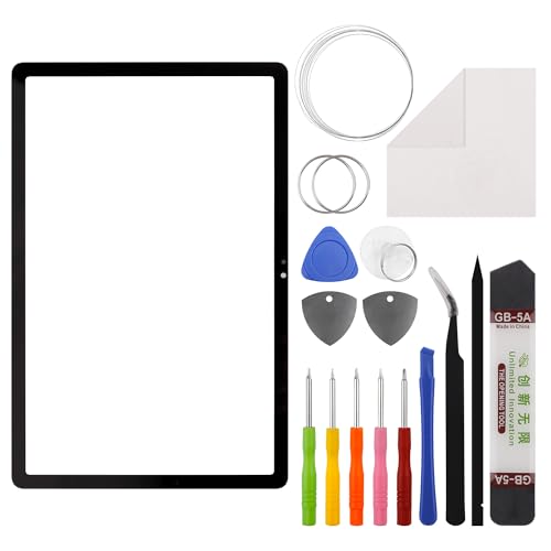 New Duotipa Original Front Glass Panel for Galaxy Tab A9+,Front Glass Screen Replacement for SM-X210 SM-X215 SM-X216B 11'' with OCA Repair Tools Kit-No LCD Screen and Touch Digitizer.