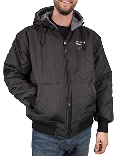 Men's Fleece Lined Quilted Winter Jacket Coat