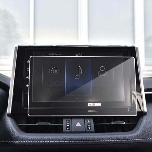 Protection d'écran pour voiture Rav4 2019-2020 anti-rayures en verre trempé pour GPS de bord