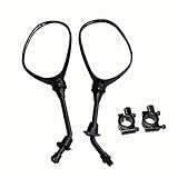 Yibid Set of Rearview Mirrors with 7/8' Handlebar Mount for Motocycle Suzuki Honda Victory Moped ATV...