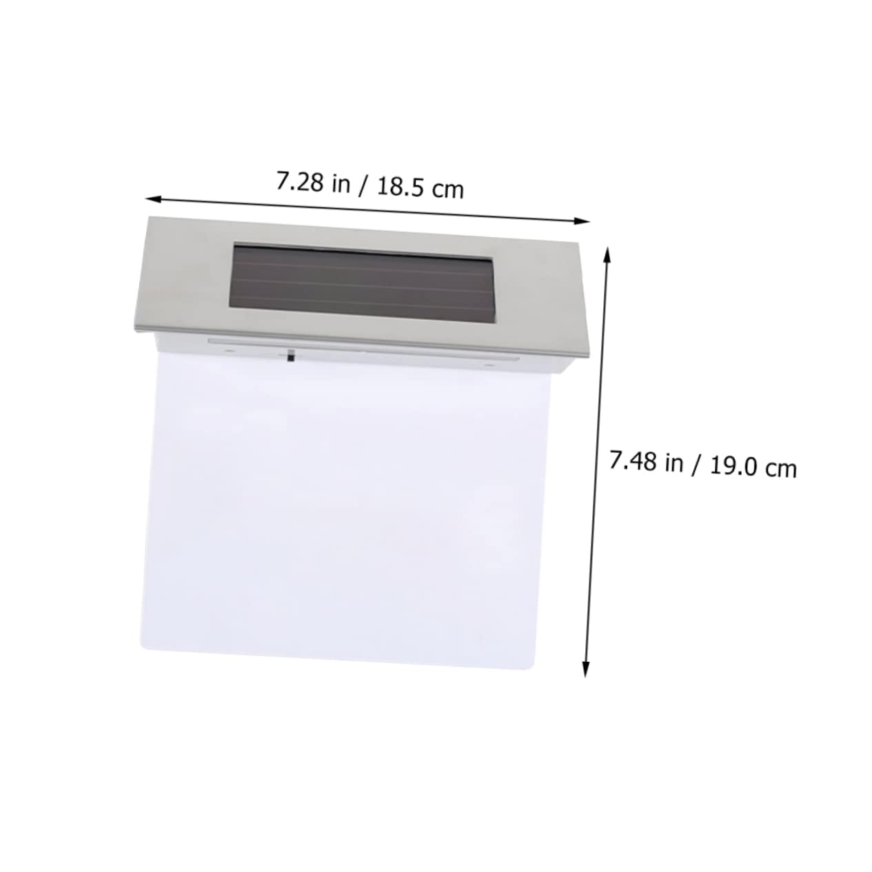 HEMOTON Luce Solare Facile da Installare per Uso Casa 2 Pezzi con 4 Led, Resistente Ip65, in Acciaio Inossidabile e Abs per Numero Civico da Esterno