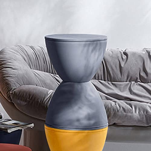 VeroMan チェア ダイニングチェア キッズチェア 砂時計型 特徴的 カラフル キュート モダン レトロ 韓国インテリア (グレー)