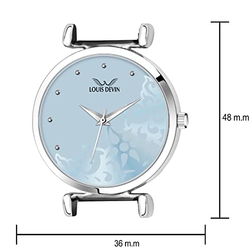 Image of LOUIS DEVIN Women's Analog Wrist Watch with Stainless Steel Chain | LD-L157