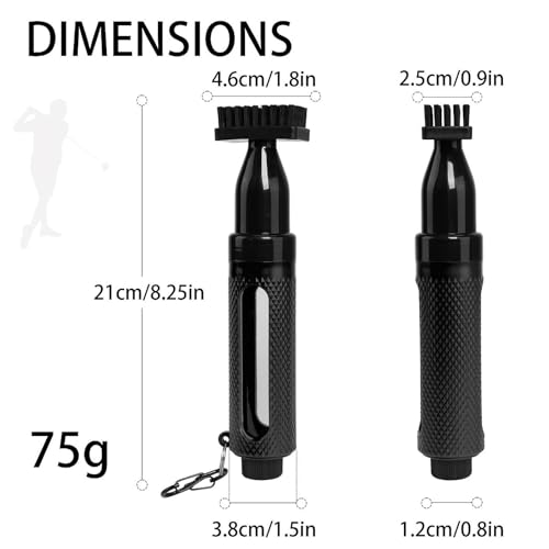 LOOM TREE® Golf Club Cleaner Brush Golf Accessories Outdoor Sport Black | Golf | Golf Accessories | Other Golf Accessories 6 41HJvQL2a7L