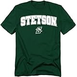 LOGOVISION Stetson University Arch Logo Unisex Adult T Shirt, Hunter Green, 2X-Large