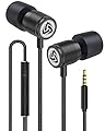 LUDOS ULTRA Auricolari In-Ear Cuffie, Cuffiette con Filo e Microfono, Garanzia 5 Anni, Massimo Comfort, Audio Cristallino, Bilanciamento Alti e Bassi, Nuovo Memory Foam, Cavo Resistente, Bassi