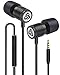 LUDOS ULTRA Auricolari In-Ear Cuffie, Cuffiette con Microfono, Massimo Comfort, Audio Cristallino, Bilanciamento Alti e Bassi, Nuovo Memory Foam, Cavo Resistente, Bassi, Controllo del volume