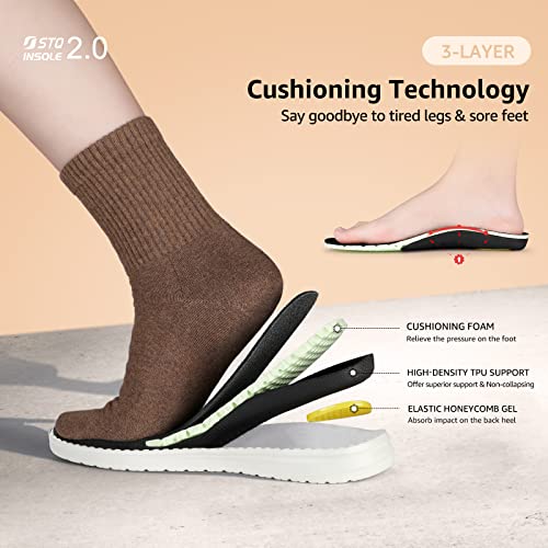 Image of STQ Women's Orthopedic Loafers丨Lightweight Casual Boat Shoes for Plantar Fasciitis