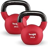 Yes4All Neoprene Coated & Kettlebell Sets - Hand Weights for Home Gym & Dumbbell Weight Set training 30 LB - Pair