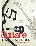  Guitare Tablature: Cahier de musique à completer- partitions vierge: Pour tous les musiciens, débutants ou professionnels  Papier pour notes et composition  Pages modèle Idéal pour les étudiants,