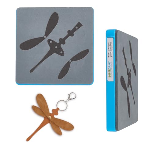 SUPERDANT Dragonfly Shape Leather Cutting Dies Leather Earrings Wooden Die Cutter Vintage Dragonfly Decorations Dies Leathers Dies for DIY Art Crafts for Bag Clothes Pendant Making