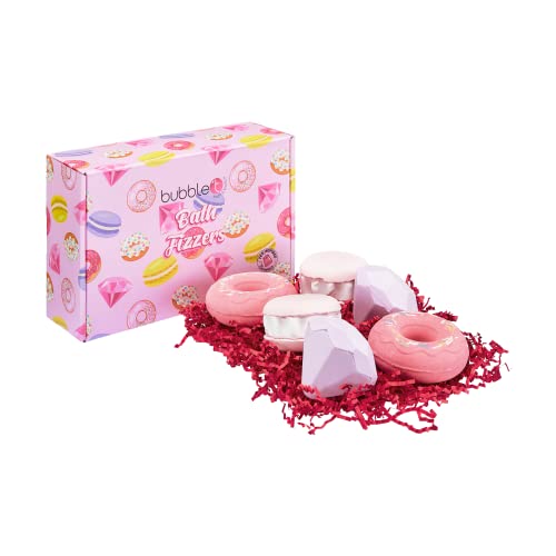 Bubble T Cosmetics Mixed Bubble Bath Bomb Fizzer Gift Set, 6 Piece Collection With Sweet Scents Of Watermelon, Strawberry And Rainbow Fruits, 6 X 150G #TOP19