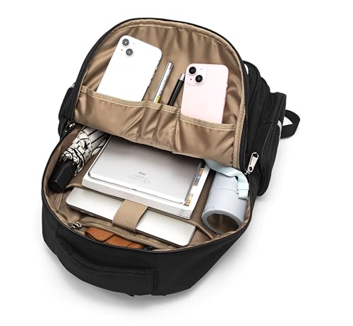 Stylish School Backpack for Girls and Boys Roomy Book Bag for Students School Bag for Teenagers Black4