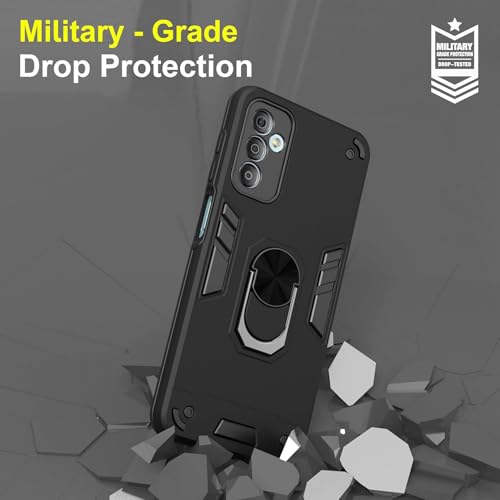 Image of NDCOM for Samsung F23 5G Back Cover, F23 5G Samsung Mobile Back Cover, Samsung Galaxy F23 5G Back Cover Ring Holder Case