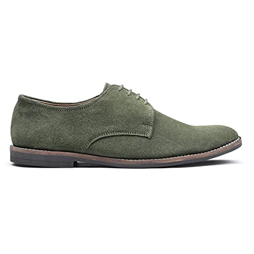 Image of LOUIS STITCH Italian Suede Leather Shoes Laceup British Style Handcrafted Casual Shoe for Men (SXSUPL)