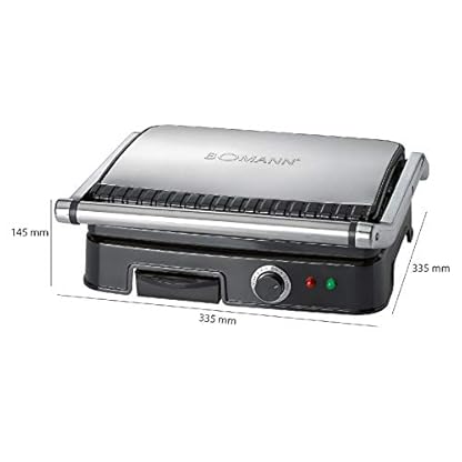 Kontaktgrill Fettablaufrinne und Auffangschale Tischgrill Tischgerät Elektro-Grill (Panini Grill, leistungsstarke 2000… – Bild 3