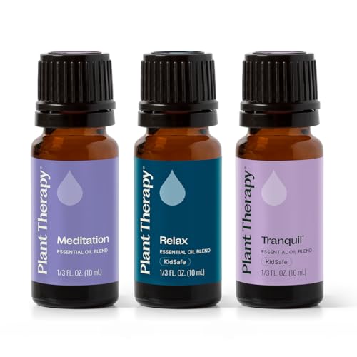 Plant Therapy Relaxation Essential Oil Blend Set 100% Pure, Undiluted, Calming Aromatherapy, Stress Relief, Restful Sleep