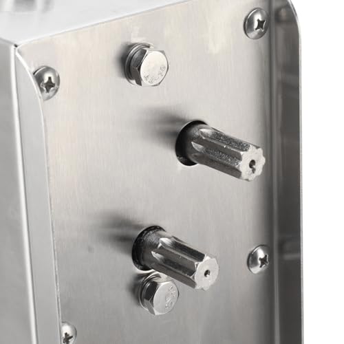 Embutidora de salchichas vertical manual en acero inoxidable con capacidad de 3L 6