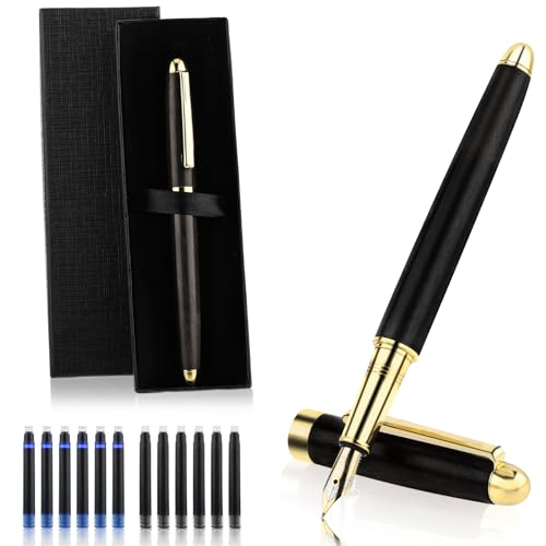 Tiesome 562585_2_PQJLET7J Brass Wooden Fountain Pen Set cover