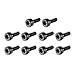 uxcell M3x8mm 12.9 Alloy Steel Screw Cap Point Hex Socket Screws Bolts 100Pcs