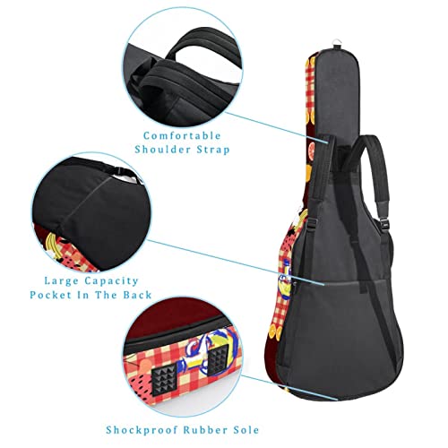 Housse de transport étanche pour guitare avec bandoulière réglable Motif marguerites Jaune, Multicolore 07, 42.9×16.9×4… - Les Beatles, Paul McCartney, John Lennon, RIngo Starr, George Harrison Housse de transport étanche pour guitare avec bandoulière réglable Motif marguerites Jaune, Multicolore 07, 42.9x16.9x4… – Image 4