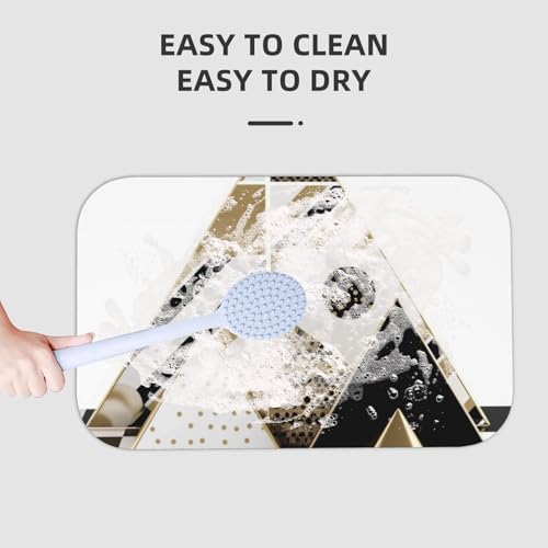Tapis de bain diatomées triangles graphiques 50x80cm - 7