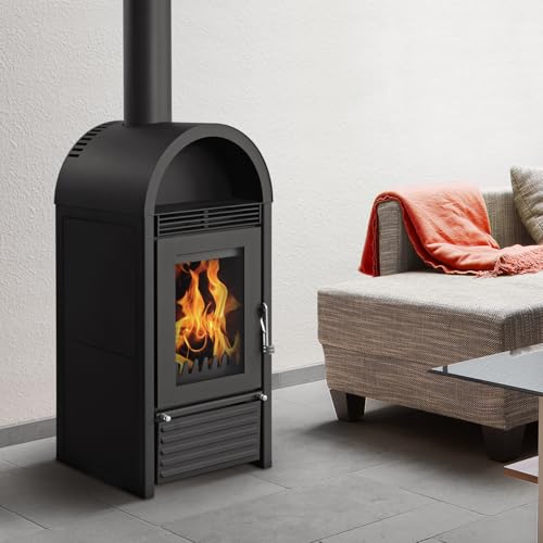 Preisvergleich Produktbild Schmitzker S55010 Kaminofen wasserführend Marbella schwarz / A