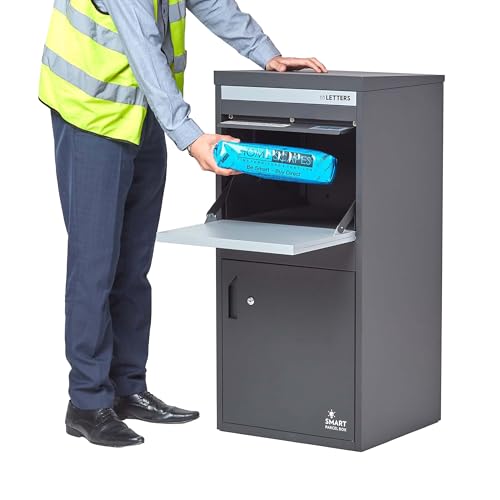 SMART PARCEL BOX XXL Paketbox für draußen, Paketbriefkasten zum Einbauen,...