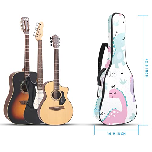 Sac à dos guitare acoustique imperméable housse panda avec organiseur