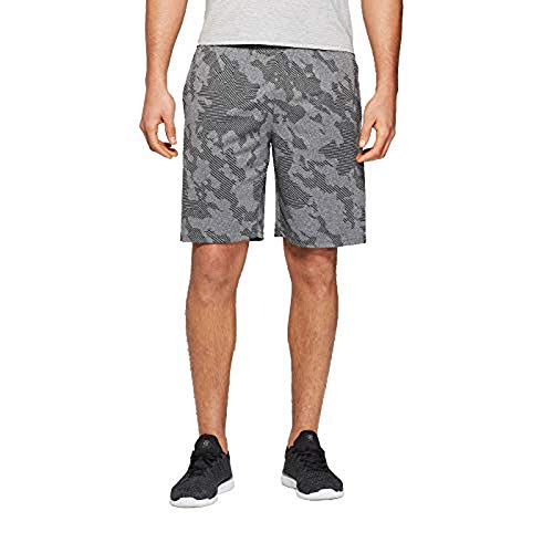 Champion C9 Mens Performance Print Circuit Shorts - (Black Heather Space Striped, XXLarge)