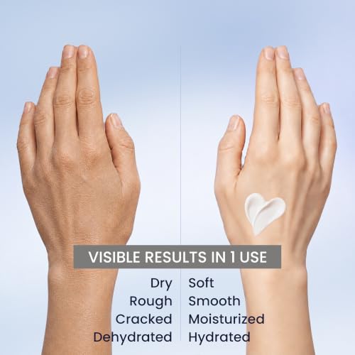Image of Mintree Hand Cream for Men, Lightweight and Hydrating with Shea Butter, Avocado, Ceramides and Squalane, Blue | 48 HR Hydration and Aquatic Scent | Suitable for All Skin Types, 30 g
