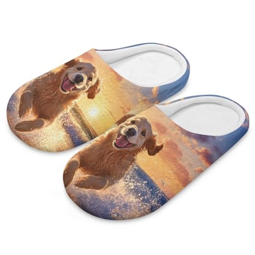 House Slippers for Women Fluffy Cozy Bedroom Slippers for Men Home Wear