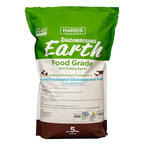 Harris Diatomaceous Earth Food Grade, 5lb with Powder Duster Included in The Bag