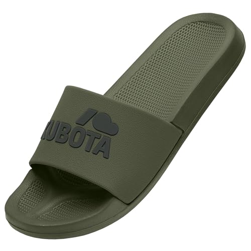 Kubota Basic Badelatschen Herren & Damen - Rutschfest Badeschuhe - Flip Flops für Sauna & Strand - Leichte Hausschuhe - ...