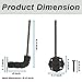 EVCUHASL 90 Degree Pistol Hanger, Concealed Gun Holder for Indoor Pistol Rack Display Wall Mount Storage, Solid Vinyl Coated Stand, 3 Pack